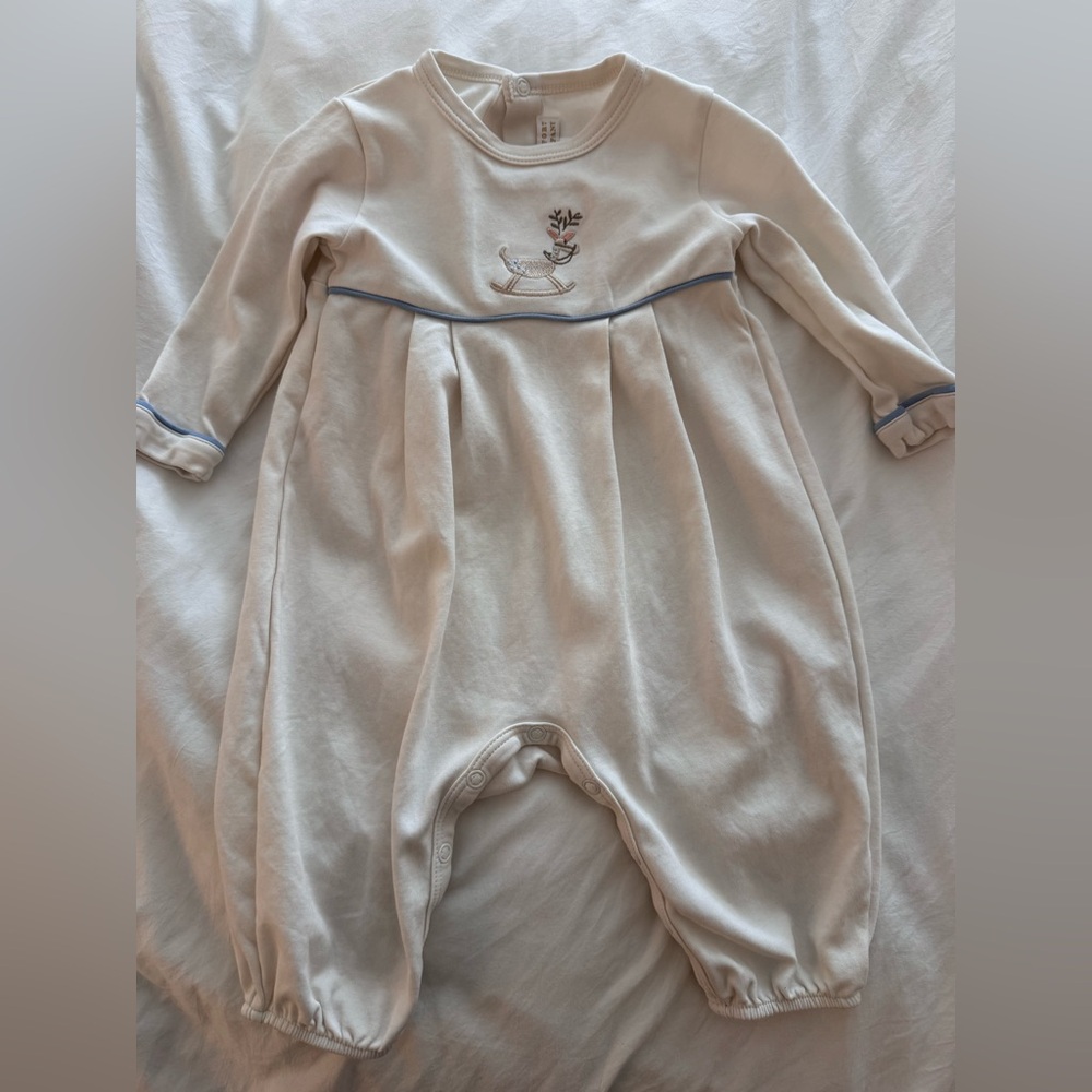 The Beaufort Bonnet Company Cream Baby boy Romper